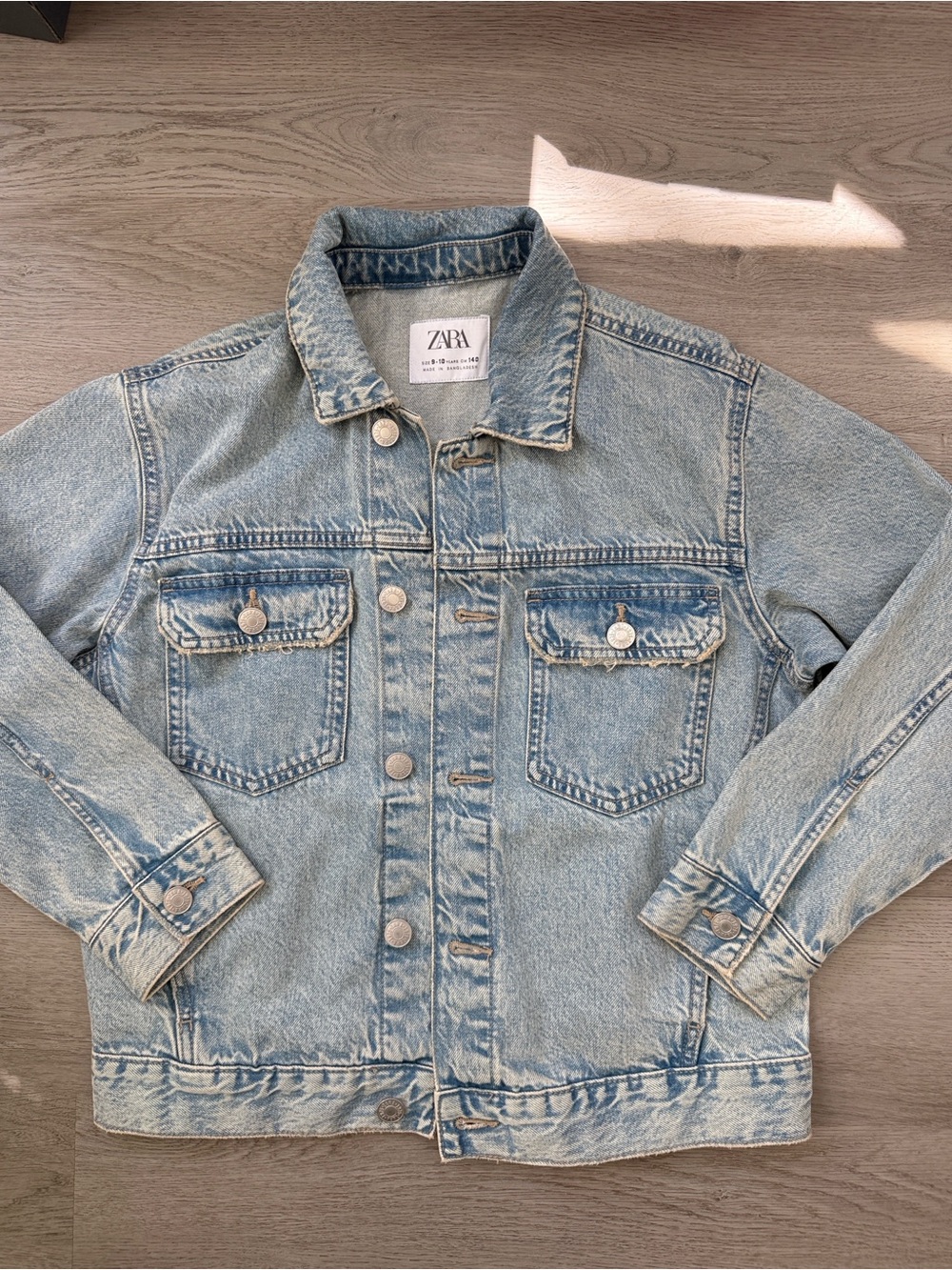 ZARA BOYS DENIM JACKET SIZE 9-10 SEE VIDEO
